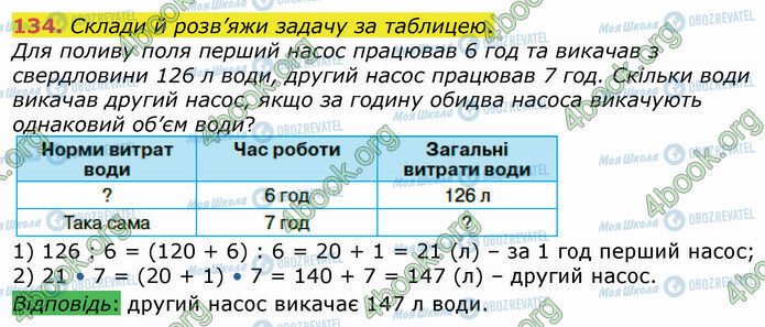 ГДЗ Математика 4 класс страница 134