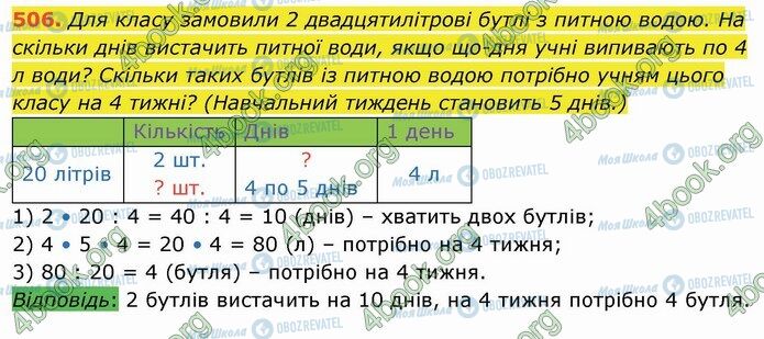 ГДЗ Математика 4 класс страница 506