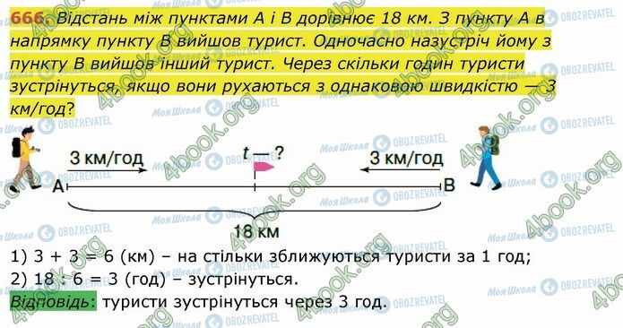 ГДЗ Математика 4 класс страница 666
