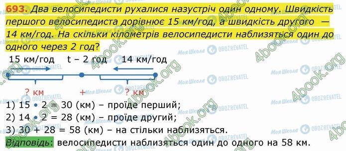 ГДЗ Математика 4 класс страница 693