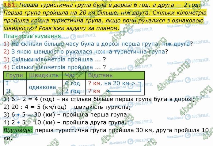 ГДЗ Математика 4 клас сторінка 161