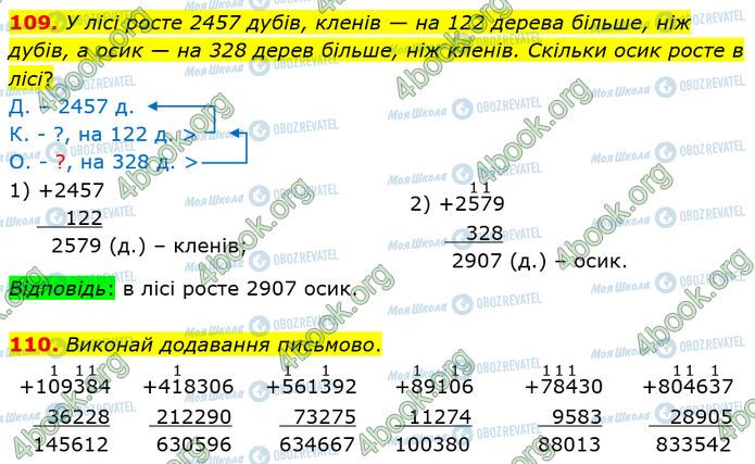 ГДЗ Математика 4 класс страница 109-110