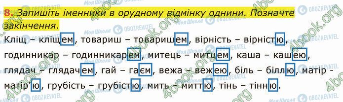 ГДЗ Українська мова 4 клас сторінка Стр.78 (8)