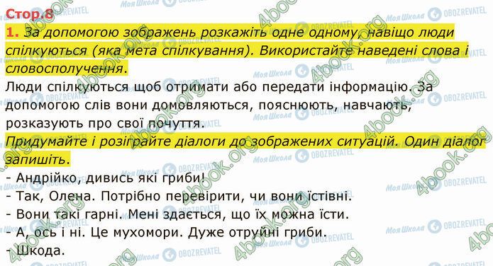 ГДЗ Українська мова 4 клас сторінка Стр.8