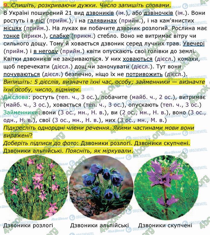 ГДЗ Українська мова 4 клас сторінка Стр.87 (9)