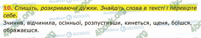 ГДЗ Укр мова 4 класс страница Стр.73 (10)