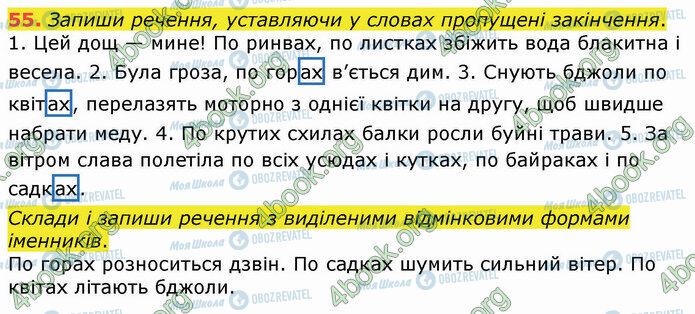 ГДЗ Українська мова 4 клас сторінка Стр.108 (55)