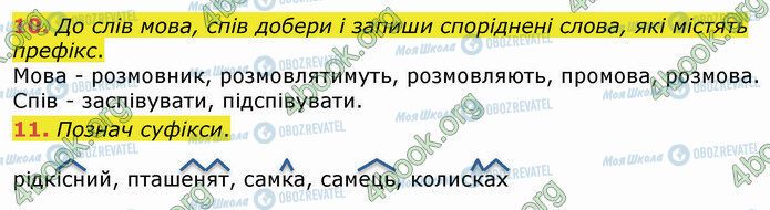 ГДЗ Укр мова 4 класс страница Стр.56 (10-11)