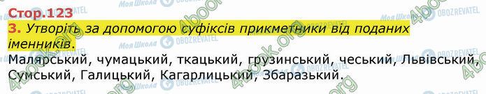 ГДЗ Українська мова 4 клас сторінка Стр.123