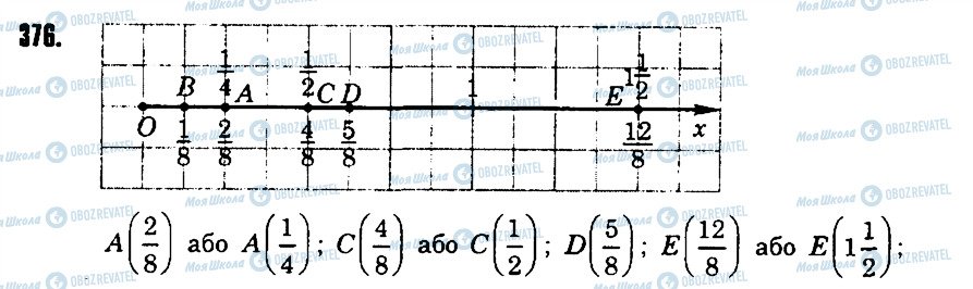 ГДЗ Математика 6 клас сторінка 376