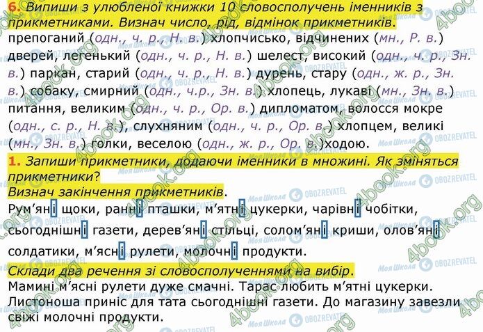 ГДЗ Укр мова 4 класс страница Стр.30 (6)