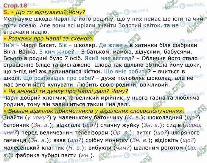 ГДЗ Українська мова 4 клас сторінка Стр.18 (5)