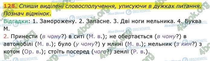 ГДЗ Укр мова 4 класс страница 128