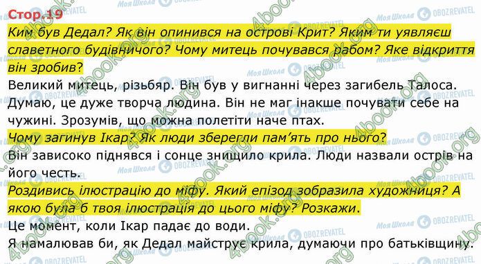 ГДЗ Українська мова 4 клас сторінка Стр.19