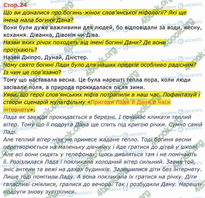 ГДЗ Українська мова 4 клас сторінка Стр.24