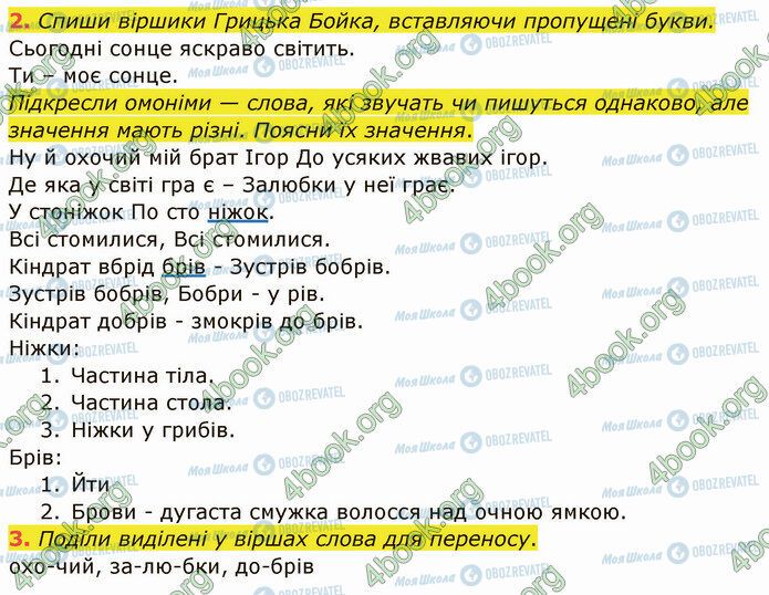 ГДЗ Українська мова 4 клас сторінка §45 (2-3)