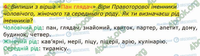 ГДЗ Укр мова 4 класс страница §62 (4)