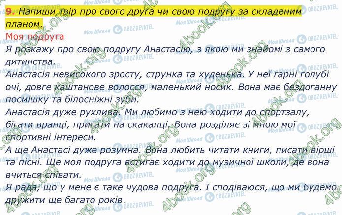 ГДЗ Укр мова 4 класс страница §73 (9)