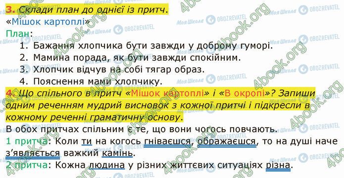 ГДЗ Українська мова 4 клас сторінка §48 (3-4)