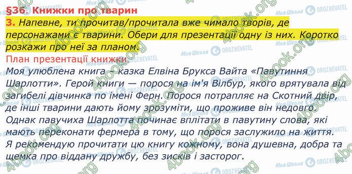 ГДЗ Українська мова 4 клас сторінка §36 (3)