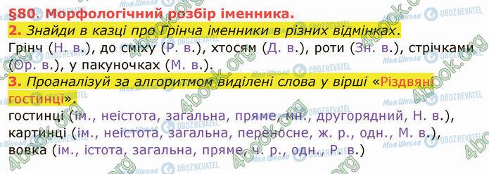 ГДЗ Українська мова 4 клас сторінка §80 (2-3)