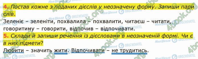 ГДЗ Українська мова 4 клас сторінка §54 (4-5)
