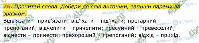 ГДЗ Українська мова 4 клас сторінка 76