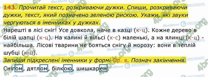 ГДЗ Українська мова 4 клас сторінка 143