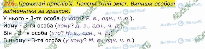 ГДЗ Українська мова 4 клас сторінка 226