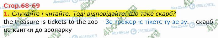 ГДЗ Англійська мова 4 клас сторінка Стр.68-69