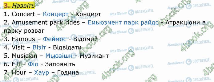 ГДЗ Англійська мова 4 клас сторінка Стр.58 (3)