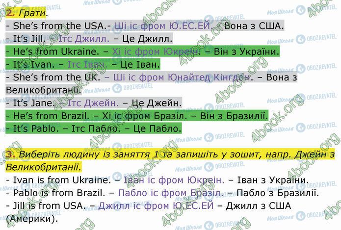 ГДЗ Англійська мова 4 клас сторінка Стр.9 (2)