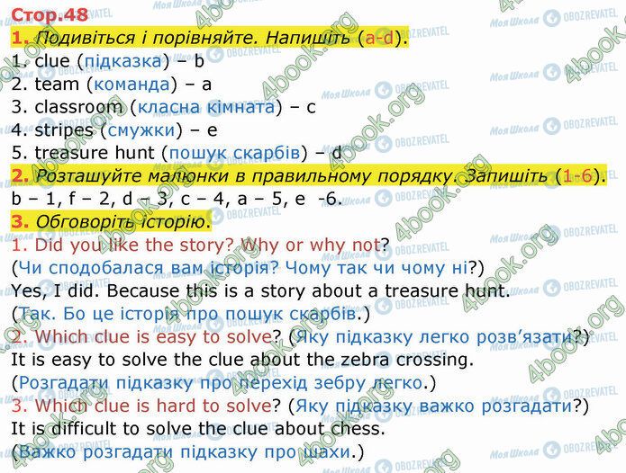 ГДЗ Англійська мова 4 клас сторінка Стр.48