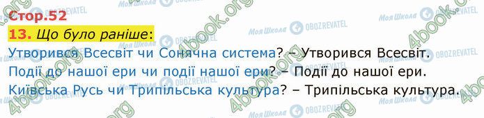 ГДЗ Я досліджую світ 4 клас сторінка Стр.52