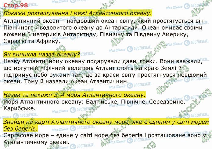 ГДЗ Я досліджую світ 4 клас сторінка Стр.98 (1)