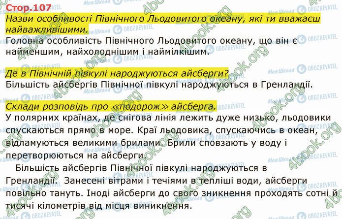 ГДЗ Я досліджую світ 4 клас сторінка Стр.107 (1)