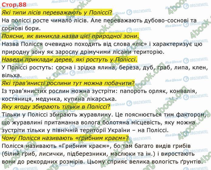 ГДЗ Я досліджую світ 4 клас сторінка Стр.88 (1)