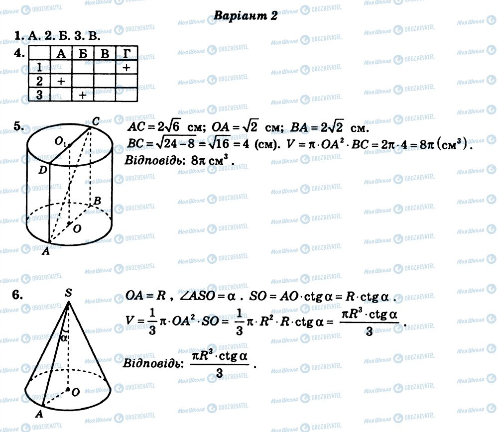 ГДЗ Геометрия 11 класс страница КР7