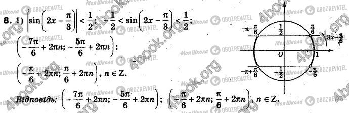 ГДЗ Алгебра 10 клас сторінка 8