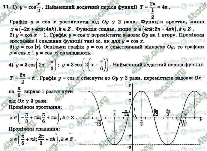 ГДЗ Алгебра 10 клас сторінка 11