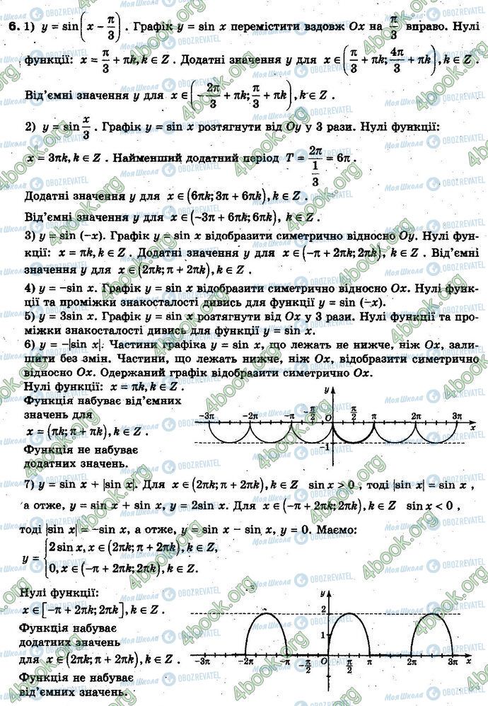 ГДЗ Алгебра 10 клас сторінка 6