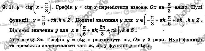 ГДЗ Алгебра 10 клас сторінка 9