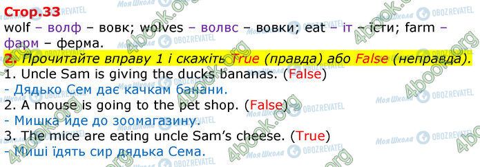 ГДЗ Английский язык 3 класс страница Стр.33 (2)