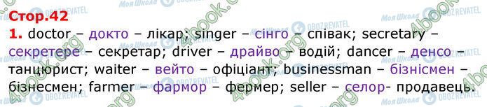 ГДЗ Английский язык 3 класс страница Стр.42 (1)