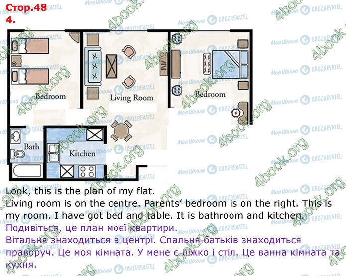 ГДЗ Английский язык 3 класс страница Стр.48 (4)
