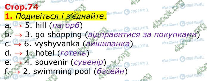 ГДЗ Английский язык 3 класс страница Стр.74 (1)