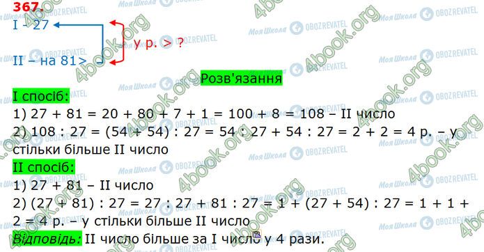 ГДЗ Математика 3 класс страница 367