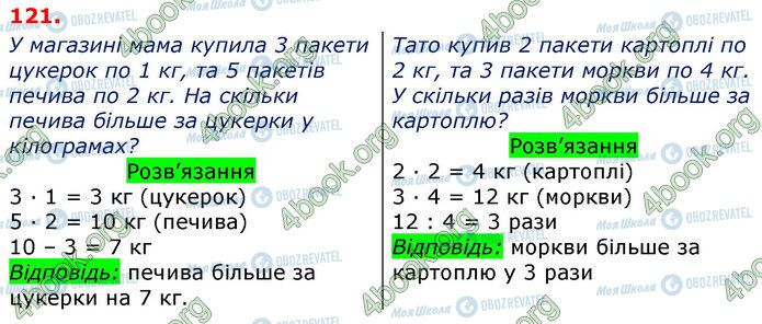 ГДЗ Математика 3 класс страница 121