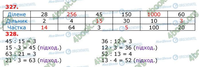 ГДЗ Математика 3 клас сторінка 327-328