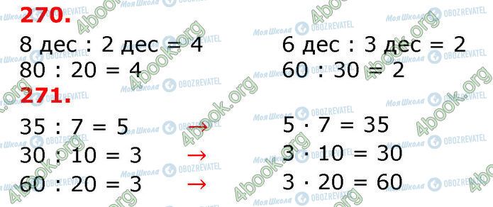 ГДЗ Математика 3 клас сторінка 270-271